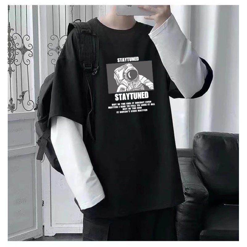 TS MEN เสื้อยืดแขนยาว เสื้อยืดคอกลม ใส่ได้ทั้งหญิงทั้งชาย มี2สี รุ่นT61
