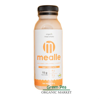 mealle เครื่องดื่ม โปรตีน สูตร Vegan 100% Vegan Creamy Vanilla Meal Shake ดื่มง่าย เพียงเติมน้ำเขย่า 35g. KETO