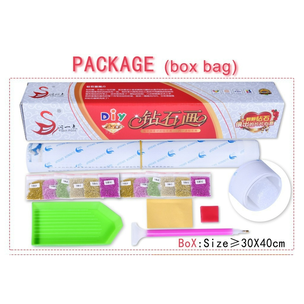 (พร้อมส่ง) ภาพติดเพช