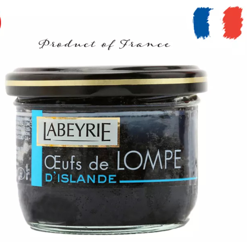 ไข่ปลาคาเวียร์ LABEYRIE Lumpfish Caviar 80g สีดำ นำเข้าจากฝรั่งเศส (LABEYRIE lumpfish Black Caviar 80g)