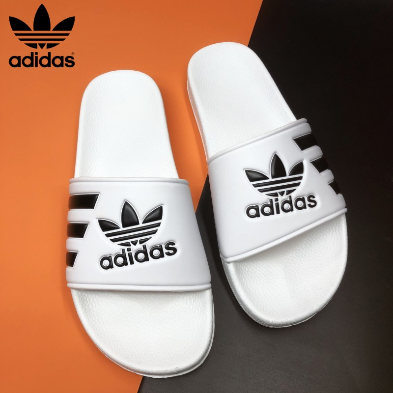 ADIDASรองเท้าแตะลำลองสำหรับผู้ชายและผู้หญิง พื้นนุ่มสบาย