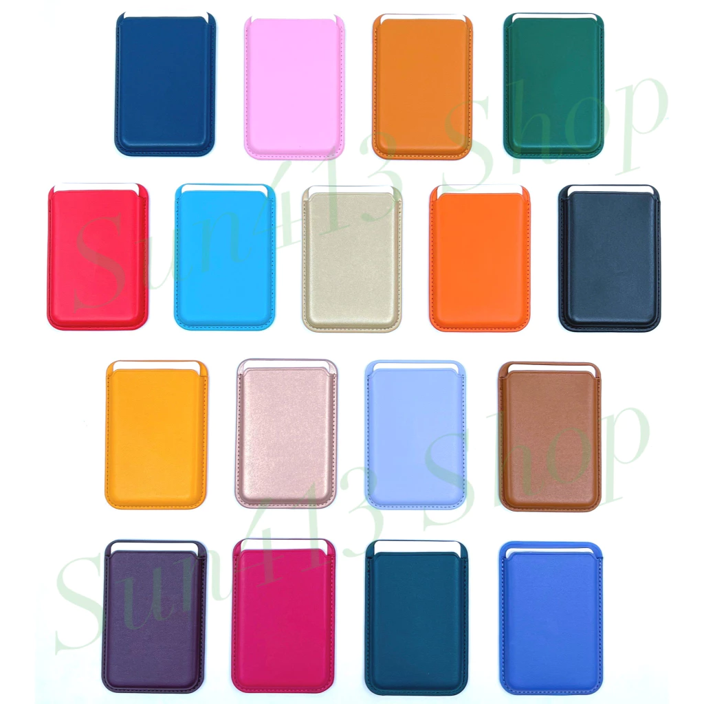 🇹🇭 Magnetic Card Holder Wallet กระเป๋าติดโทรศัพท์ใส่บัตร มีแถบแม่เหล็ก สำหรับโทรศัพท์ทุกรุ่น