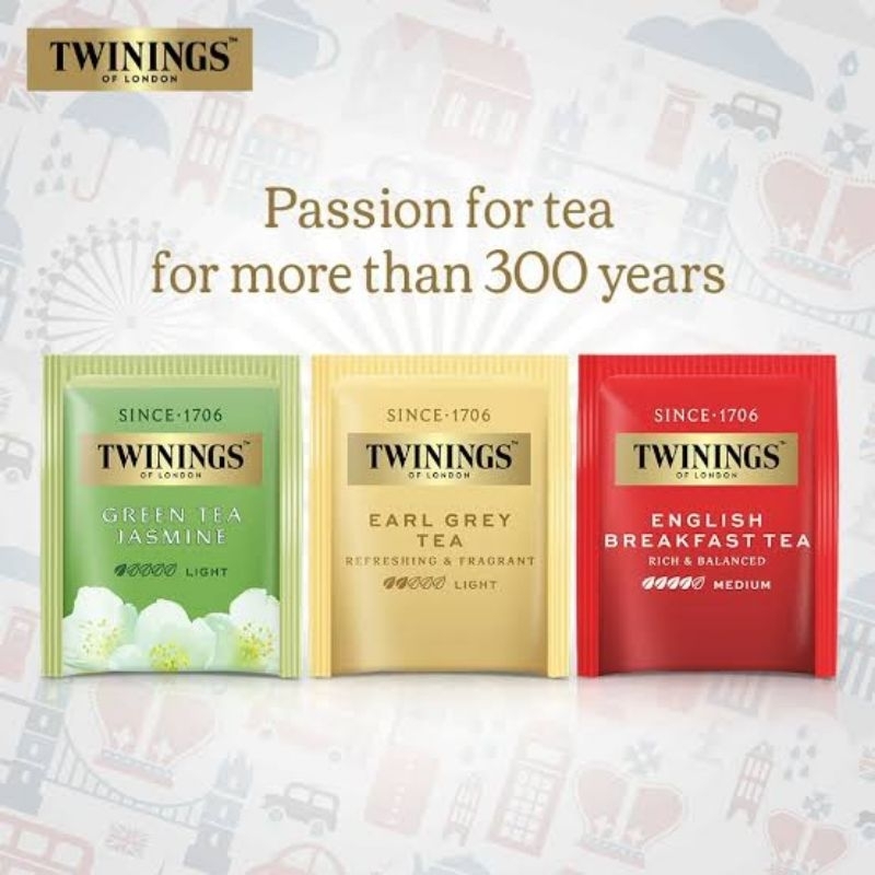 ชา ทไวนิงส์ ชาซอง Twinings Tea ของแท้ Since 1706 ขายแยกซอง ชาคลาสสิค คุณภาพพรีเมี่ยม รุ่นใหม่ ชาทไวนิ่ง หลายรส