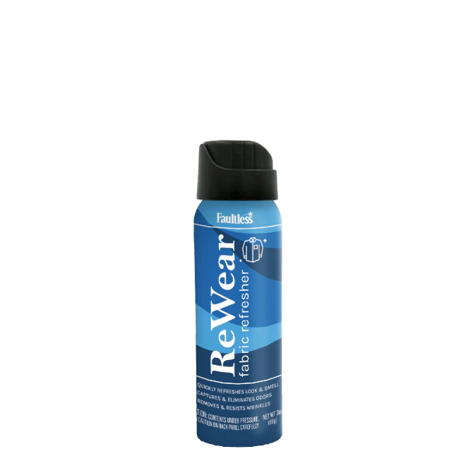 Re-wear Dry wash Spray สเปรย์ลดกลิ่นอับจากผ้าที่สวมใส่แล้ว โดยไม่ต้องซักใหม่ 86ml (1 ขวด)แนะนำให้พกติดตัวไปเมื่อเดินทาง