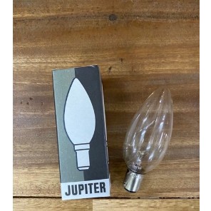 หลอดไฟสัญญาณ หลอดขั้วเขี้ยว หลอดจำปาขั้วเขี้ยว หลอดจำปา Jupiter 220V 10W ขั้วB15