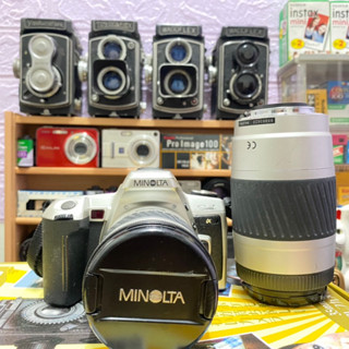 กล้องฟิล์ม Minolta  Sweet  + เลนส์ 28-80 mmและ 75-300