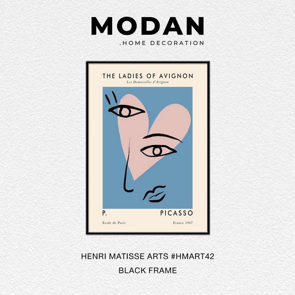 ⚡ พร้อมจำหน่าย ⚡ MODAN ภาพตกแต่งบ้านสไตล์โมเดิร์น HENRI MATISSE ART รหัส HMART42