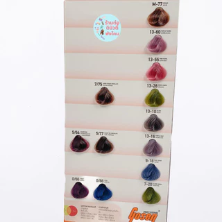 (กล่องส้ม+พร้อมไฮ) สีย้อมผมโกเซ็น Gosen Color Mask ขนาด สี 100ml +ไฮ 100ml