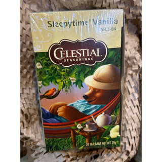 ชา Infusions Celestial seasoning Sleeptime Vanilla Infusion 20 Tea bags 29g.