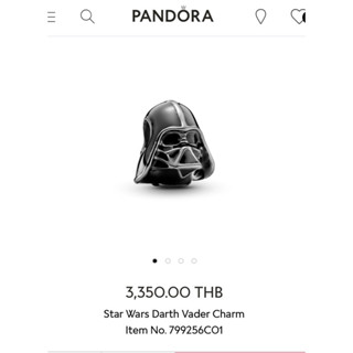 Pandora star wars darth vader charm แท้100%