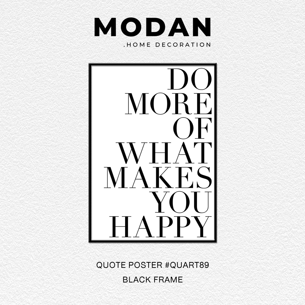 ⚡ พร้อมจำหน่าย ⚡ MODAN ภาพตกแต่งบ้านสไตล์โมเดิร์น QUOTE POSTER ART รหัส QUART89