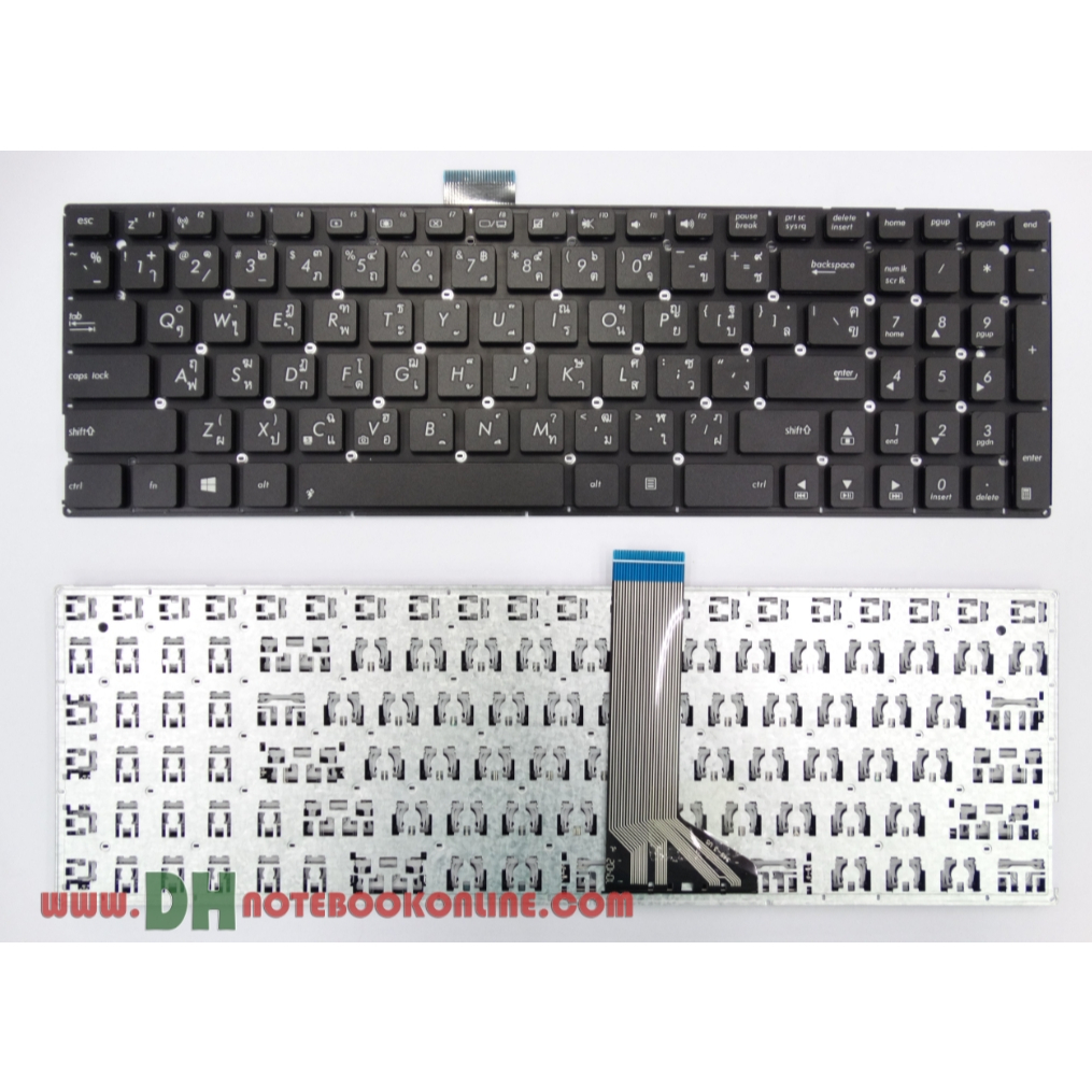 KEYBOARD คีย์บอร์ด Asus K555 K555L K555LA K555LD K555LN K555LP A555 X553 X555 X555L  X555LA X551 X55