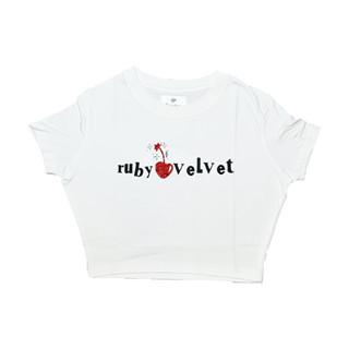 cherry bomb croptop 🍒💣 เสื้อครอป ลายกลิตเตอร์เชอร์รี่