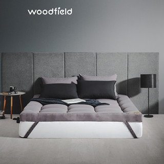 Woodfield ที่นอนเพิ่มความนุ่ม  น้ำหนักเบา ยกคนเดียวได้ รุ่น Warrant - Grey หนา 3 นิ้ว ส่งฟรี