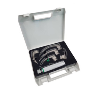 Hilbro 04.4510.08 LARYNGOSCOPE BLADES Set of Fiber Optic เครื่องส่องตรวจกล่องเสียง 5 เบลด