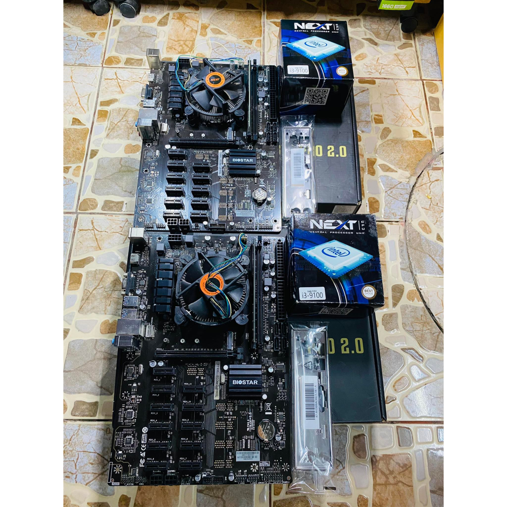 ขายเมนบอร์ด,ซีพียู,แรม INTEL I3-9100/Biostar TB360/Ram 8GB Bus2400