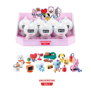 (ของแท้ 100% หายากแล้วนะคะ) ของสะสมจากวง BTS ร่วมกับ Line คละแบบ BT21 Universtar Vol.1