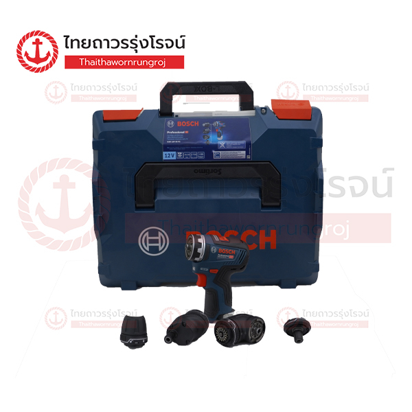 BOSCH สว่านไขควงไร้สาย 12v GSR12V-35FC เปลี่ยนหัวได้ BLM 06019H3003 (เครื่องเปล่า+L-BOXX102)|ตัว| TT