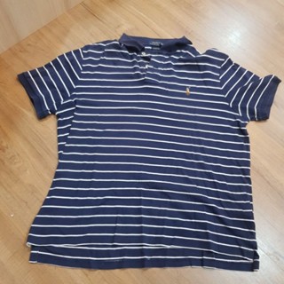 เสื้อโปโล size L คอสีดรอป