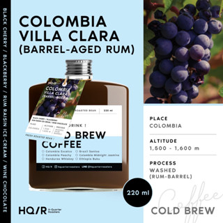 Cold Brew Colombia Villa Clara Barrel - Aged Rum (Ready to Drink)