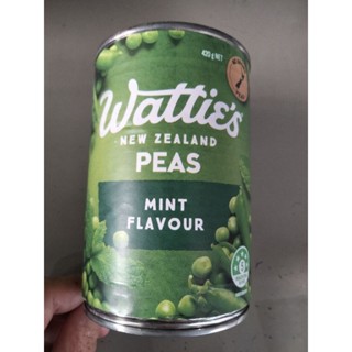 Watties Peas Mint Flavour ถั่วลันเตาในน้ำเกลือ กลิ่นมินต์420g.