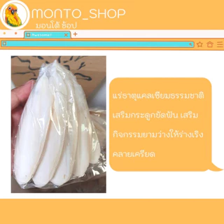 อาหารนก กระดองปลาหมึก / ลิ้นทะเล 200กรัม ไซค์เล็ก (กรุณาอ่านรายละเอียดก่อนสั่งซื้อ)