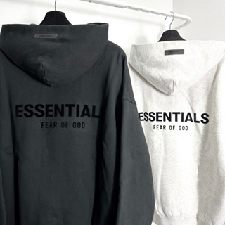 (ของแท้ 100%) เสื้อฮู้ด ESSENTIALS SS22 Core Logo Hoodie ลายหน้าหลัง