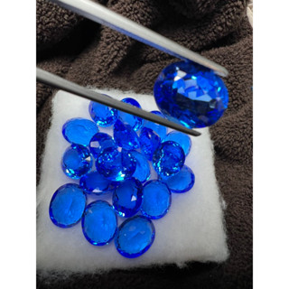 Lab Blue Topaz Oval 14x16mm- 1pc