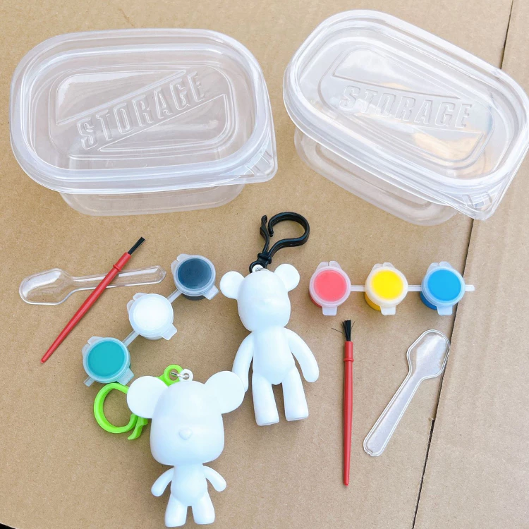 ชุดระบายสีตุ๊กตารูปปั้นหมีพร้อมสีและพู่กัน Painting Doll thumbnail 6