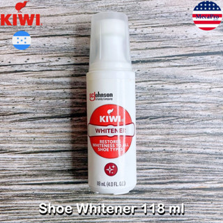 KIWI® Shoe Whitener 118 ml น้ำยาขัดรองเท้าขาว น้ำยาทำความสะอาดรองเท้า เหมาะสำหรับสีขาว