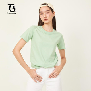 Thumb เสื้อยืด TC65/35 สีเขียวอ่อน พาสเทล น่ารัก คอกลม นุ่มมาก ไม่ยืด ไม่หด ไม่ย้วย ไม่ต้องรีด ผ้าคอตตอนผสมโพลี