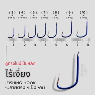 ตะขอเบ็ดตกปลา อิเซอมา(ไร้เงี่ยง) 25ตัว ก้นแบน แข็ง คม /ขั้นต่ำ2ชิ้นนะครับ