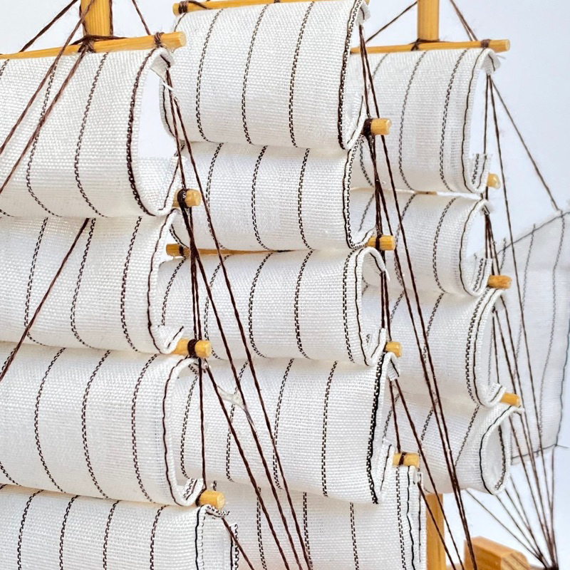 เรือสำเภาจีน ทำจากไม้ เรือสำเภามงคล ประกอบสำเร็จ เกรดพรีเมี่ยม เสริมฮวงจุ้ย โมเดลเรือ เสริมดวง ราคา ถูกที่สุด ดีลบีเคเค แกลเลอรีภาพที่ 9