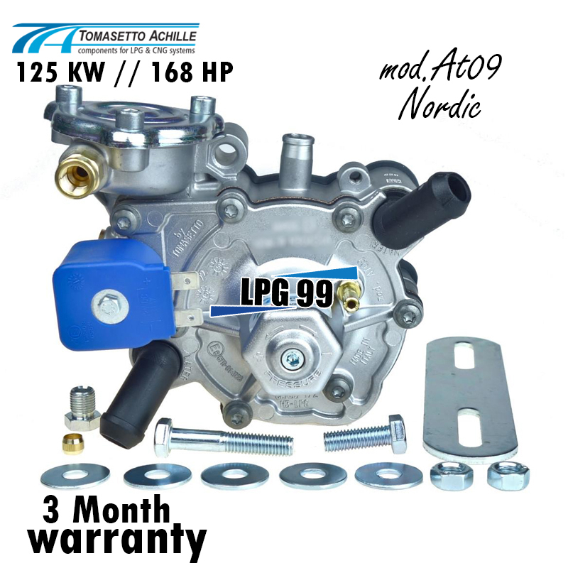 หม้อต้มแอลพีจี Reducer Lpg สำหรับรถยนต์ Tomasetto AT09 Nordic ใช้กับเครื่องยนต์ขนาด 168 แรงม้า รับปร