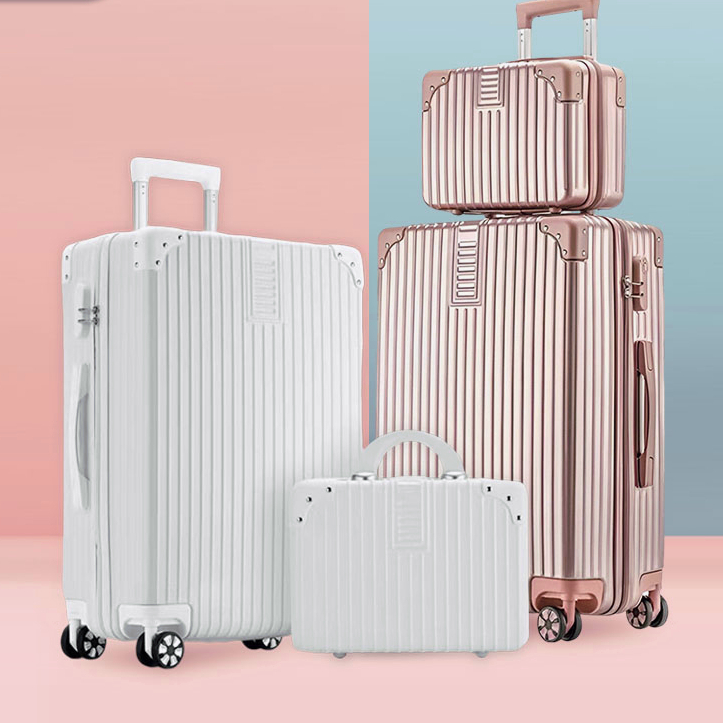 กระเป๋าเดินทาง กระเป๋าเดินทางล้อลาก 20/24 นิ้ว วัสดุABS+PC ทนทานเป็นพิเศษ น้ำหนักเบากันน้ำ