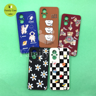 Oppo A31 A54 A57 2022 A92 A93 F9 Reno 7Z เคสมือถือนิ่ม TPU กันเลนส์กล้องนูนลายการ์ตูน