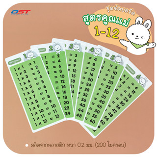 ชุดจัดบอร์ด สูตรคูณแม่ 1-12  ลายกระต่าย / ET-779