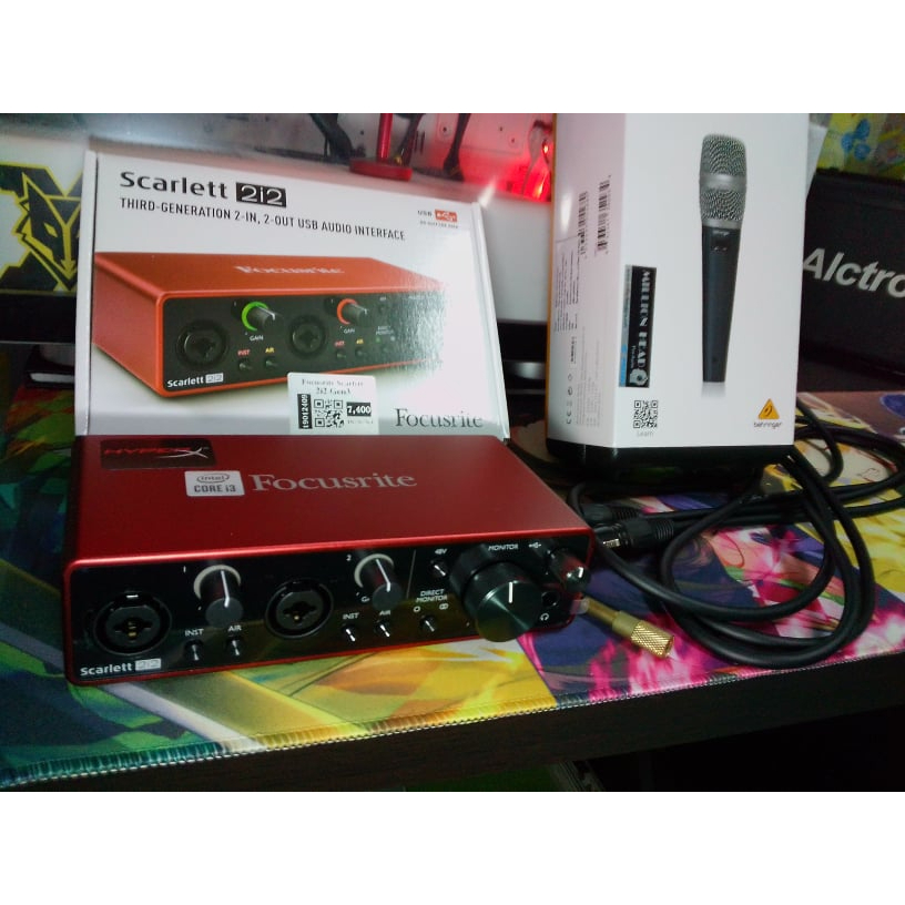 Focusrite Scarlett 2i2 Gen 3✅ของแถมครบเซ็ตพร้อมไมค์✅