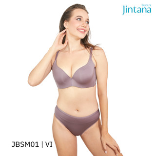 Jintana เสื้อชั้นใน (เสริมโครง) รุ่น Smoothie2 รหัส JBSM01 สีม่วง