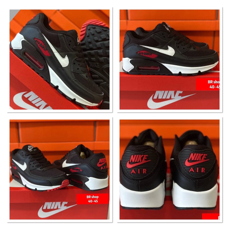 Nike Air Max 90 (size40-45) Black White Red