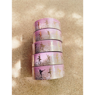 🩰  GOLD FOIL BALLET WASHI TAPE 🩰 วาชิเทป เทป บัลเลต์ เต้น 🩰