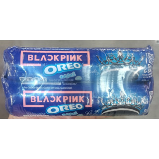 OREO BLACKPINK โอรีโอ แบล็คพิงค์ ขนมคุกกี้แซนวิช สอดไส้ครีมวานิลลา ขนาด 123.5กรัม ยกแพ็ค 2ชิ้น Cookie