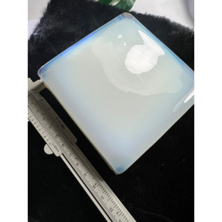 glass block milk opal  White 600 gram 1 pieces  พลอย ก้อน สำหรับ ตัดสำเร็จรูป พลอยก้อน กระจก