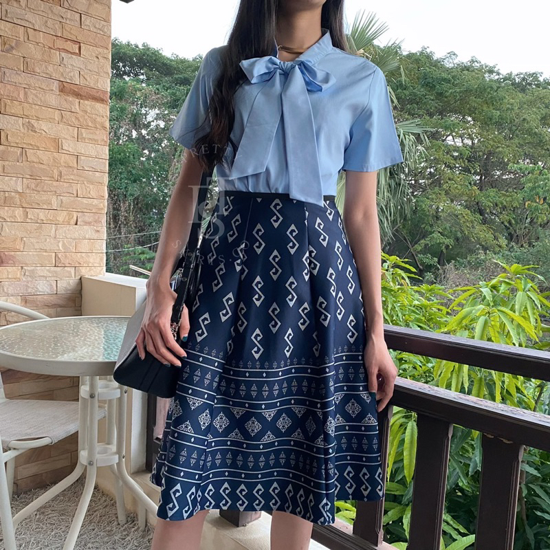 กระโปรง Circle Skirt ทรง 6 ชิ้น ยาว 25 นิ้ว ฟรีไซส์ ราคา ถูกที่สุด ดีลบีเคเค แกลเลอรีภาพที่ 6