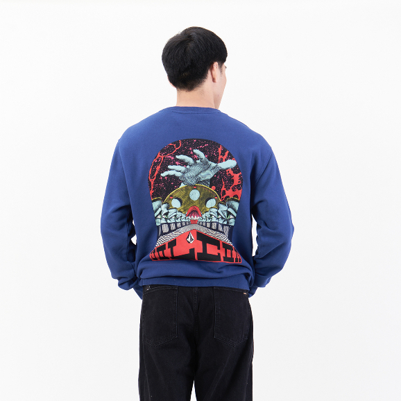 Volcom เสื้อสเวตเตอร์ VA4612203 ELZO DURT FA CREW