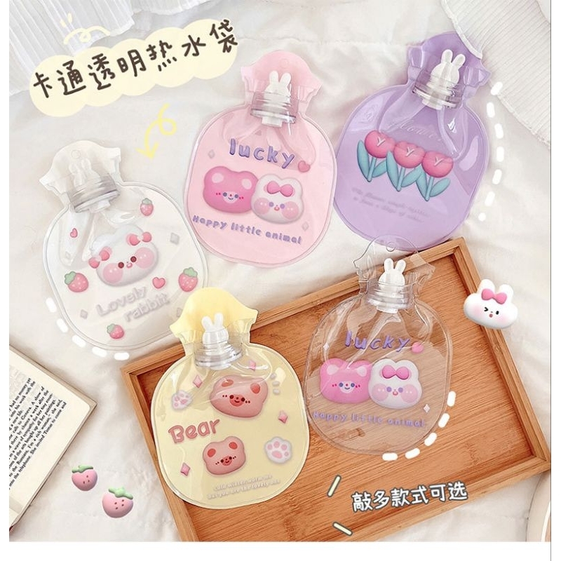 พร้อมส่ง ถุงน้ำร้อน pvc แบบใส