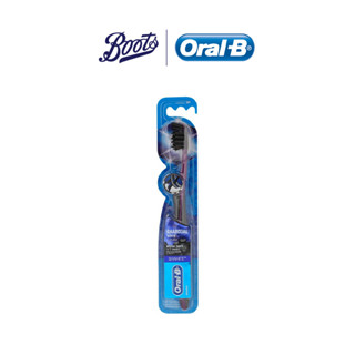 Oral-B ออรัลบี แปรงสีฟัน ทรีดีไวท์ ชาร์โคล ไวท์