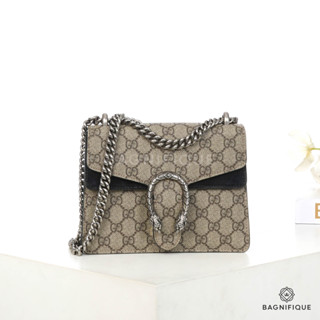 GUCCI DIONYSUS MINI BLACK GG SUPREME MONOGRAM RHW