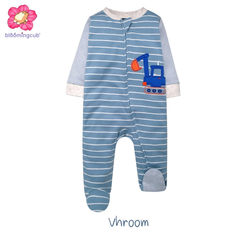 Bloomingcub  Zipper Sleepsuit Wonder Kind ชุดหมีซิบคลุมเท้า ชุดนอนเด็กแรกเกิด บอดี้สูทเด็ก