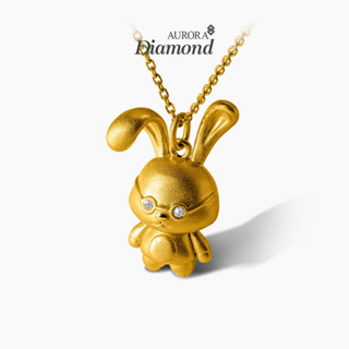 Aurora Diamond จี้เพชรพร้อมสร้อยคอ Lucky Rabbit Collection (Yellow Gold)